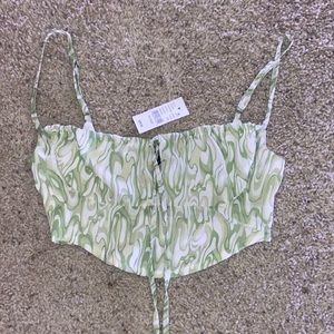 Cute green crop top